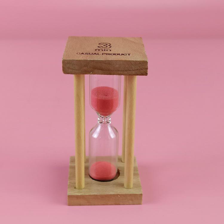 Časovač přesýpacích hodin z bukového dřeva: Kreativní 1/3/5 minutový časovač písku pro děti – ideální pro čištění zubů a praktický dárek