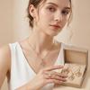 Leichter Luxus Herz Rose Schmuckset Diamantbesetzte Halskette Ohrringe Ring Dreiteiliges Set Für Europäische Amerikanische Frauen Täglich Party Hochzeit Dating