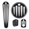 Fuel Tank Door & Dash Insert & Ignition Cap Kit Stripe Style Fit for FLHX   FLHT   FLTR   FLHTCUTG