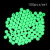 100pc/bag 4/5/6/8mm Hot Fishing Floats Beads Glowing Balls Luminous Light High Quality Plastic Stoppers Night Sea