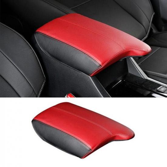 For Honda Accord 2014-2017 Black&Red Leather PU Console Armrest Box Trim Holster
