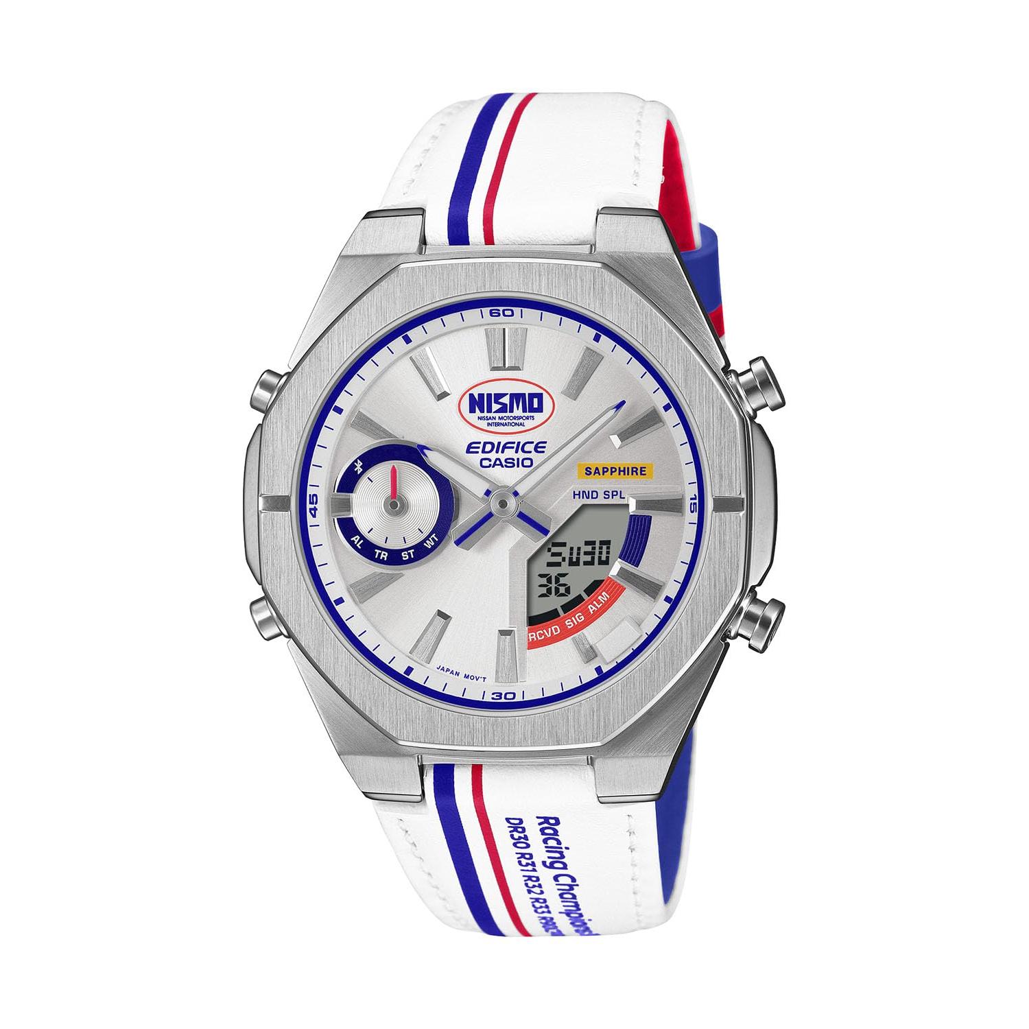 

[Casio] Edifice Men s Watch, NISMO Heritage Edition, Bluetooth, Sapphire Glass, Japanese Model, White