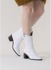 Eiffelclassic Western Half Boots White