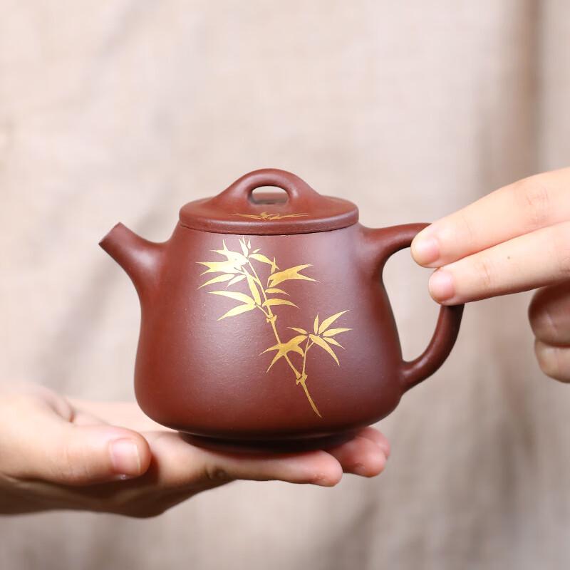 Zhang Guanmin Yixing Zisha Kung Fu Tea Set with Suet Jade Porcelain