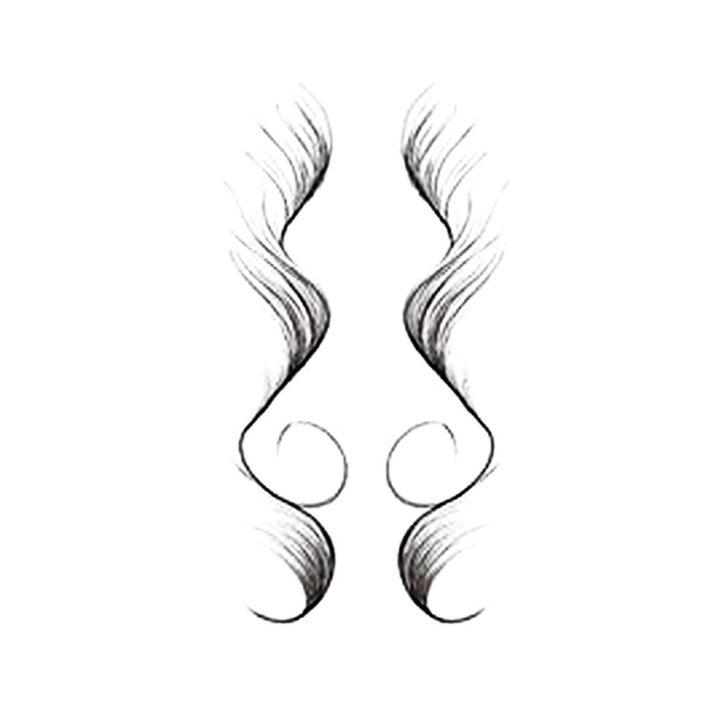 Tickers European And American Forehead Hair Waterproof  Stickers