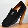 Fashion Men Luxury Brand Mens Slip on Flats All-match Male Comfortable Loafers Men Wedding Dress Shoes Leather Fashion Driving Shoes