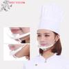 (YOUU06)20 PEZZI Maschera Trasparente in Plastica per Catering Hotel Bellezza Chef Cameriere Maschera Protettiva Riutilizzabile Visibile Anti-Schizzo