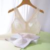 Sutiã para Mulheres Idosas com Fecho Frontal Sem Fio Estilo Colete Tamanho Grande Respirável Fácil de Vestir Sutiã para Casa para Mães de Meia-Idade