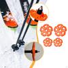 2 Pieces Hiking Poles Basket Replacement Part Trekking Tips Accessories Walking Sticks