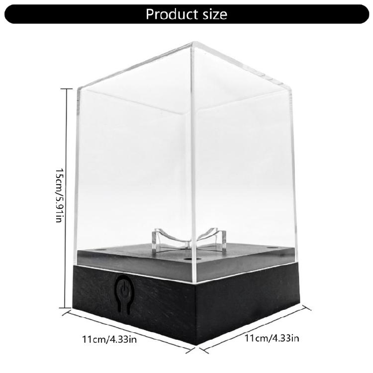 Sports Memorabilia Showcases Box Illuminated Sports Display Box With Multicolor LED Light for Home Decoration