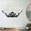 Large Capacity Wall Mounted Towel Holder, Decorative Tissue Dispenser for Kitchen Bathroom, Model 160