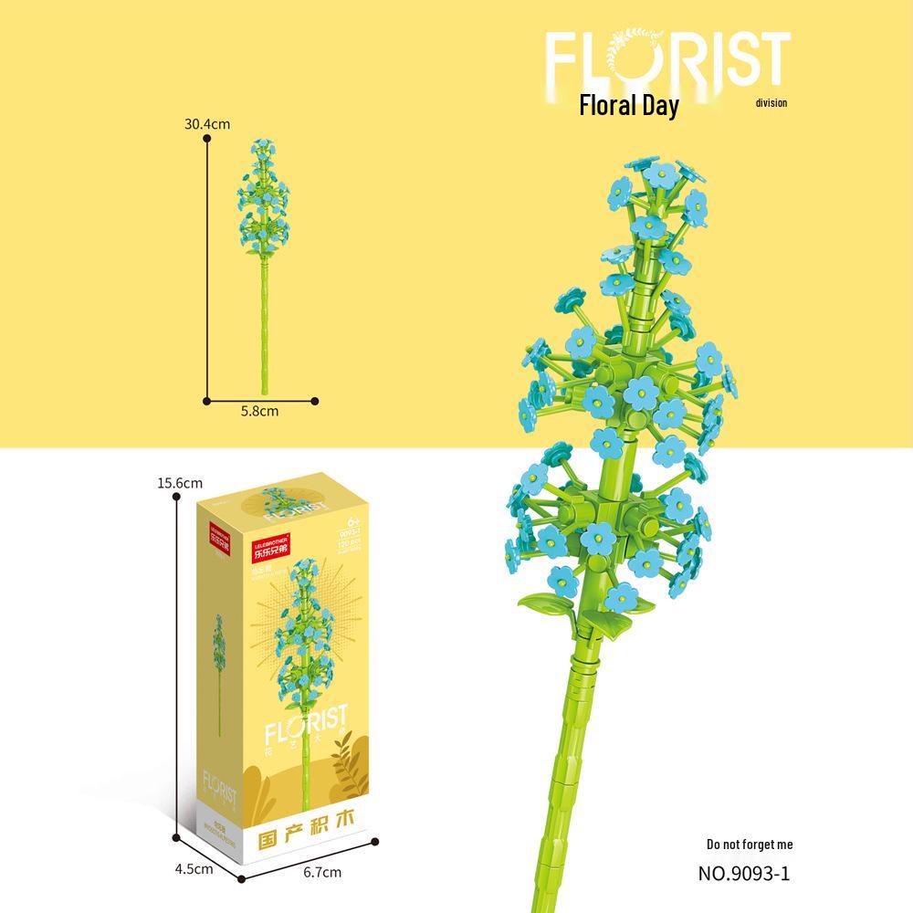 Desktop Flower Building Blocks: Educational Toy for Kids - Creative Gift for Girls
