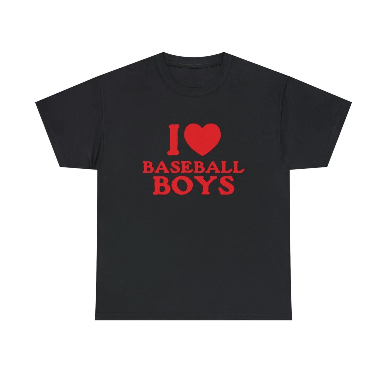 

I Love Baseball Boys T Shirt S чёрный