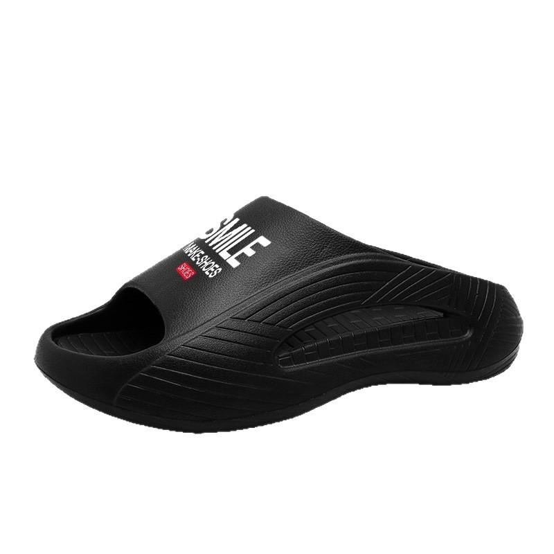 Summer men's outdoor thick-soled flip-flops student trend new open-toed beach shoes travel breathable trendy slippers