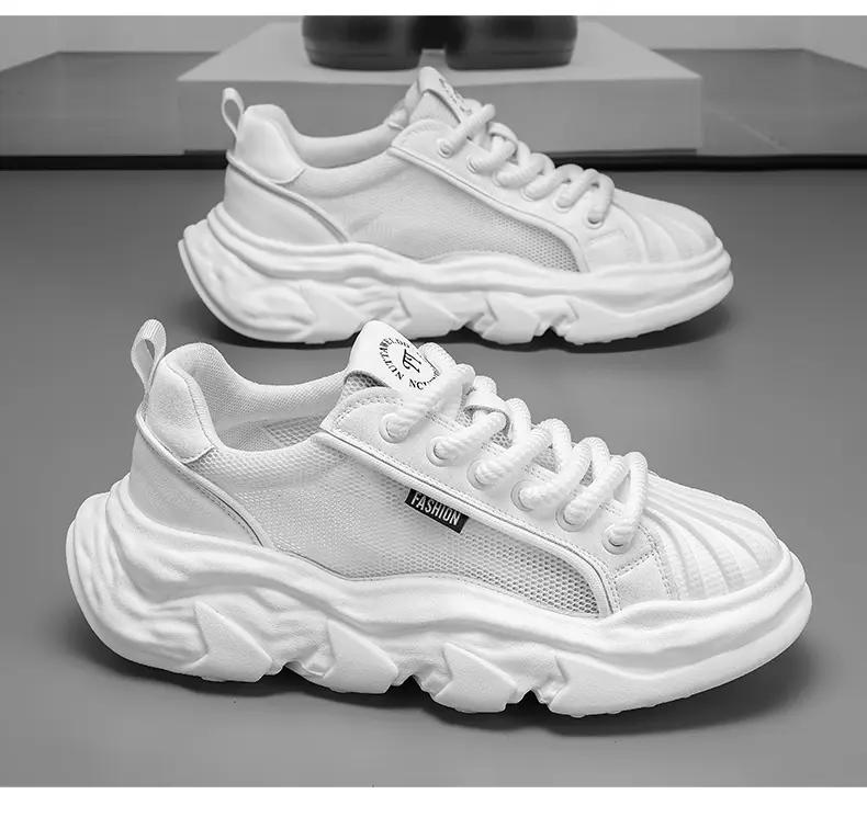 Fashion Chunky Sneaker for Men Mesh Breathable Sneakers Running Shoes Fashion Casual Designer Increased Platform Sport Shoes
