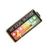 Creative Social Battery Brooch - Interactive Sliding Emotion Management Pin Badge for Men Women