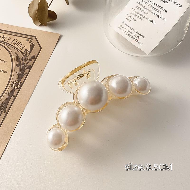 Elegant Large Hair Claw Clip for Thick Hair - High-End Korean Updo Shark Clip