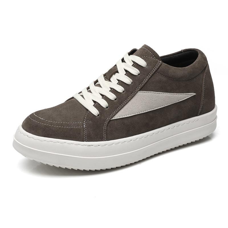 Board Shoes Men's Inverted Triangle Niche Milk Fragrance Thick Sole Trend Versatile Inner Height Increase Sports Fashion Casual Shoes