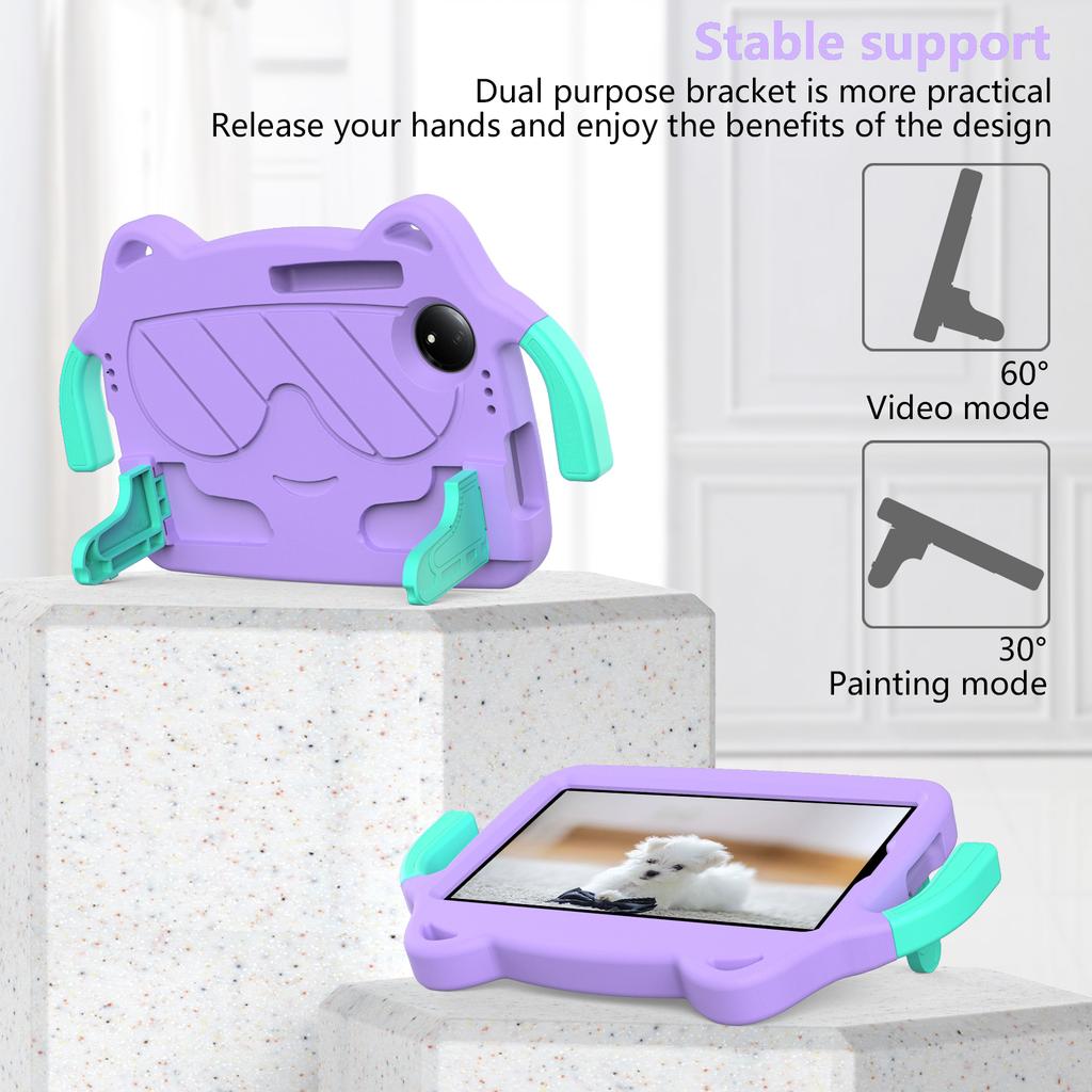 For Xiaomi Redmi Pad SE 4G 8.7 inch/TCL Tab 8 Gen 2 Case EVA + PC Kickstand Tablet Cover Child-Friendly