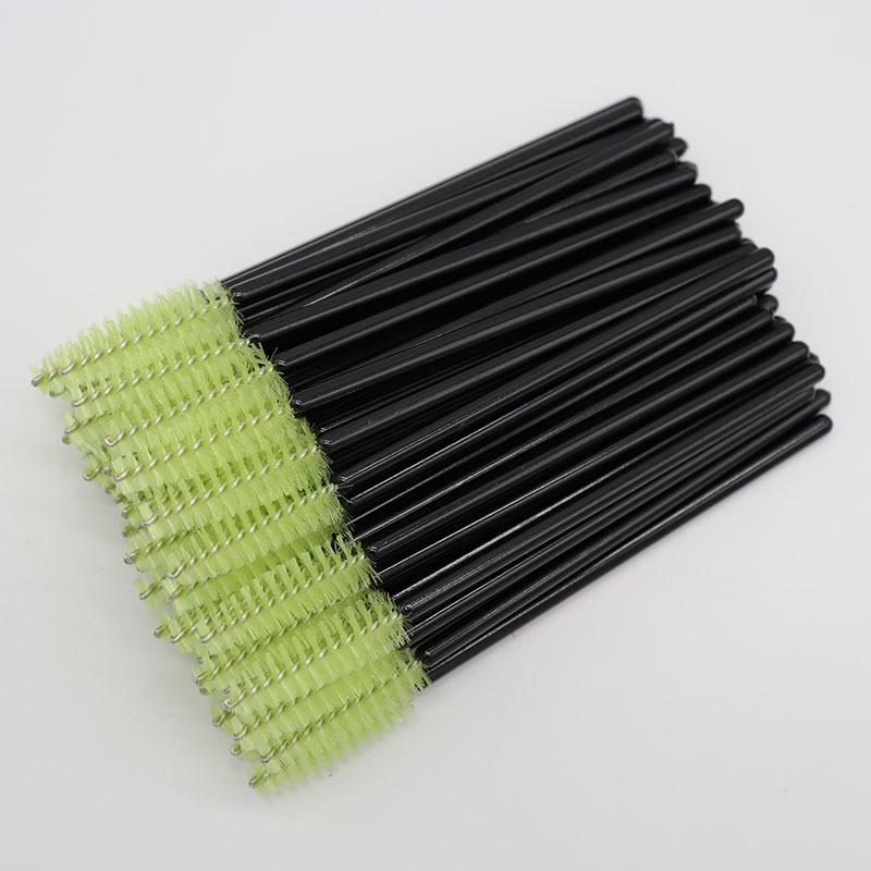50-Pack Disposable Eyelash & Eyebrow Comb Brushes for Makeup
