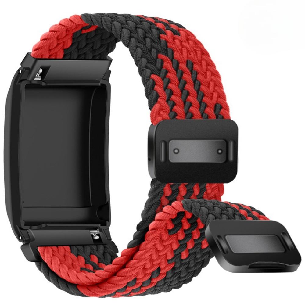Nylonklockarmband för Whoop 5.0 Armband Vävtyg Klockarmband med Skydd för Whoop 4.0 Sportarmband Magnetiskt Band
