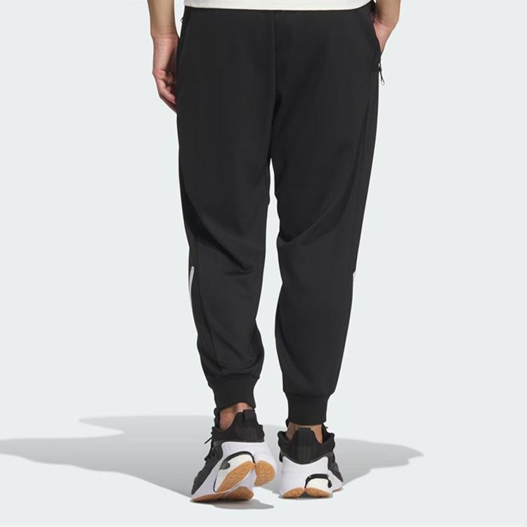 Adidas True Healing Series Fashion Simple Versatile Cool Feeling Lace-Up Knitted Sports Pants Men Pants Black JL6041