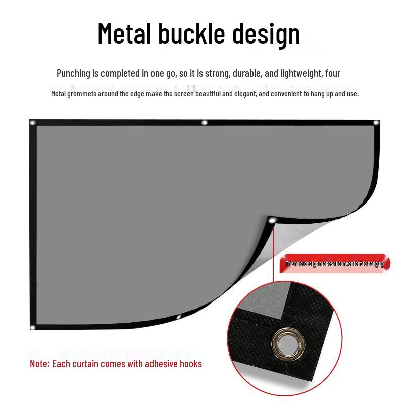 Metallic Anti-Light 120-inch 16:9 HD Projector Screen