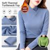 Fleece Wearing Inside Thermal Underwear Long Sleeve Women's Fleece T-shirt  Cold Weather