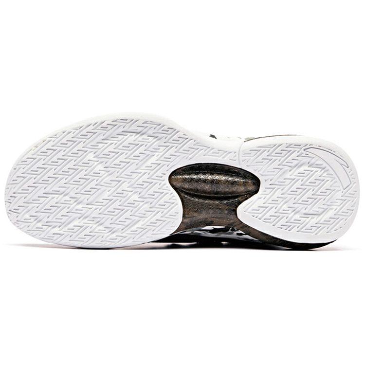 Anta UFO2.0 Mid Top Basketball Shoes Men's Black White 11911603-6