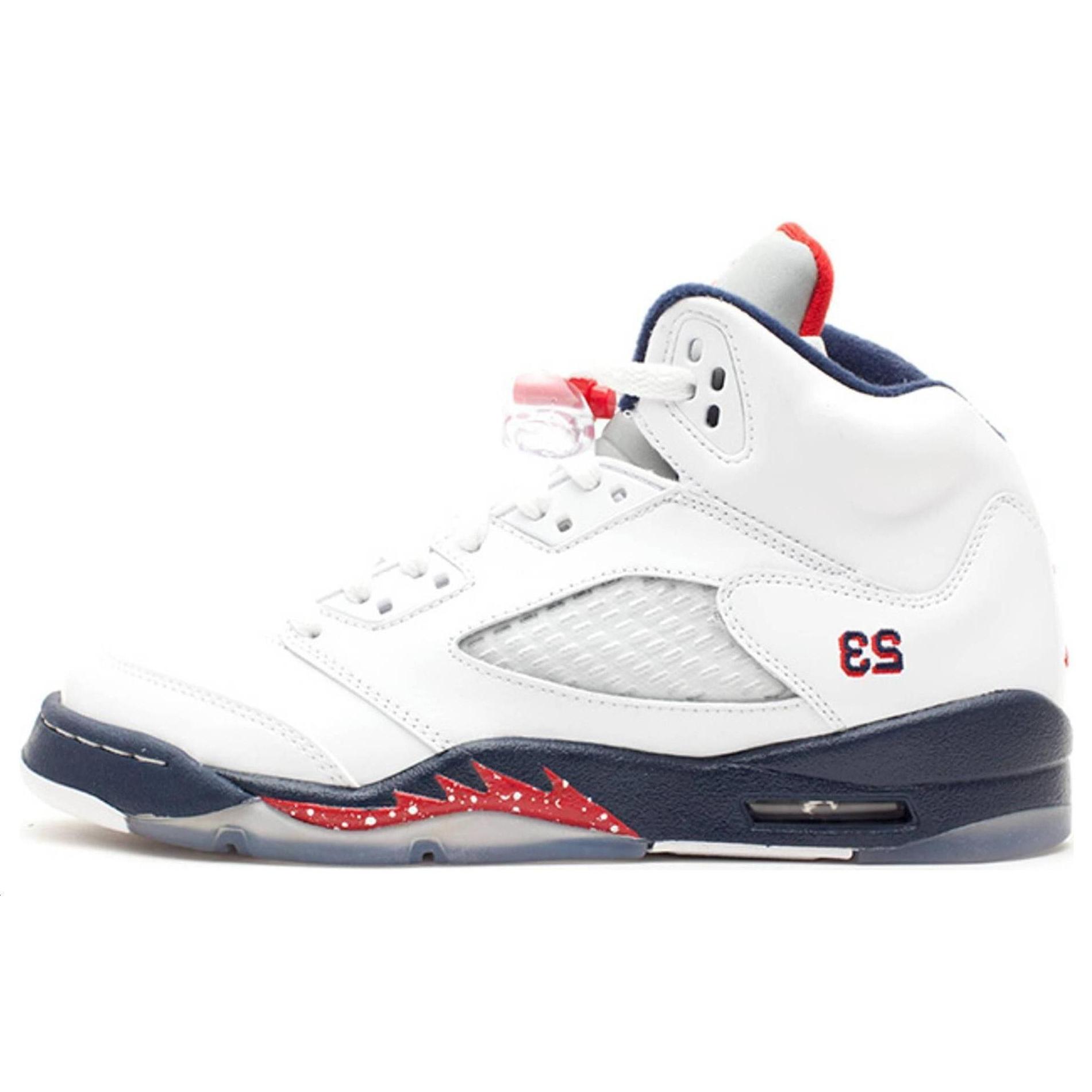 Jordan 5 Retro Olympic 2011 GS 440888-103 35.5 белый/красный