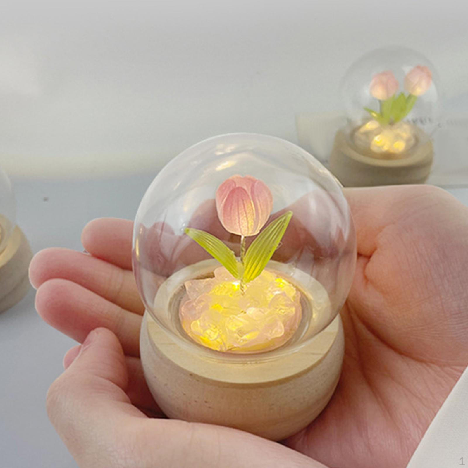 

Handmade DIY Night Lamp Simulation Flower Light for Decoration 1 Flower