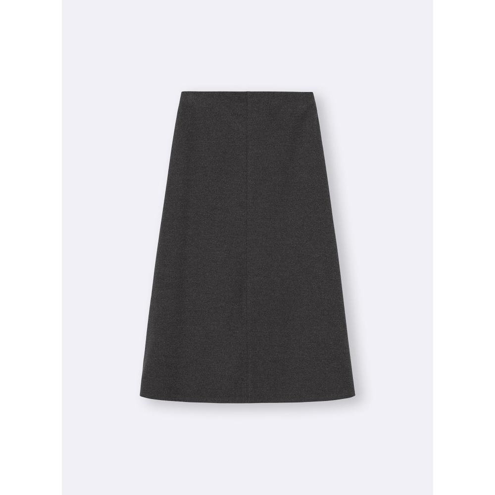Gu Brushed Flare Skirt