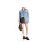 FW24 Washed Lapel Single-Breasted Denim Long Sleeve Shirt Unisex Shirts Light-Blue UF4409W1KQ-918