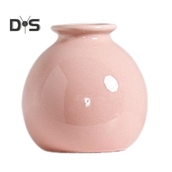 Mini-Keramikvase, einfarbig, glasierte Blumenvase, Schreibtischdekor, Miniatur-Knospenvase für kleine Hydrokulturpflanzen, Blumen, Büro, Wohnzimmer, Schlafzimmer