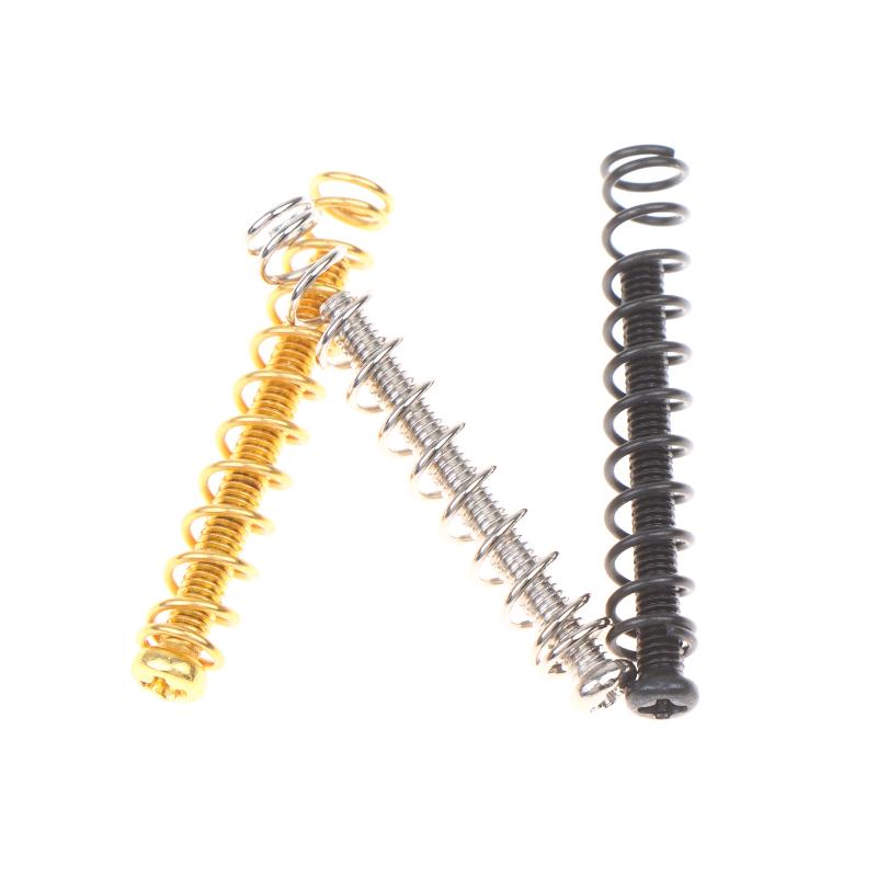 8Pcs Humbucker Pickup Screws Straight Springs Set Replacement Parts Pickup Mounting Ring Screws For Electric Guitar /Bass