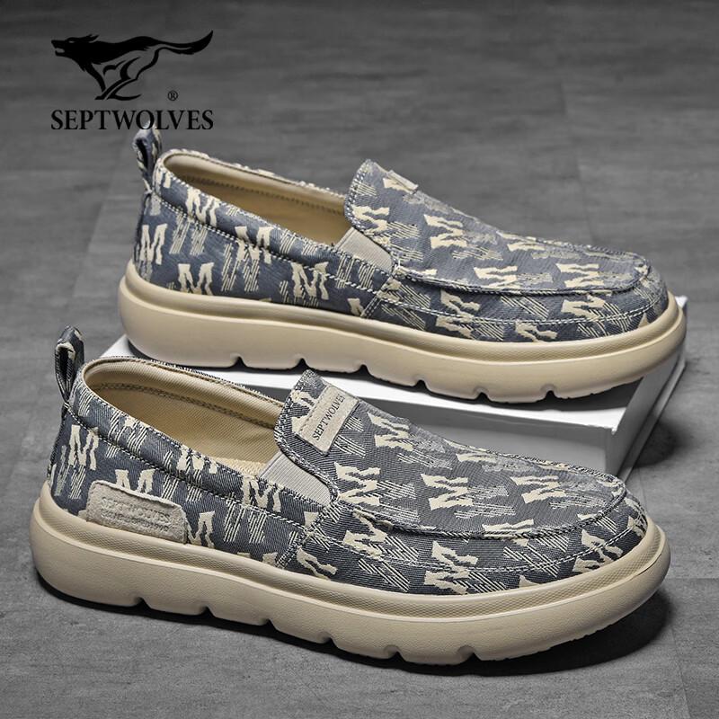 Septwolves Men s Slip-On Canvas Casual Shoes 44
