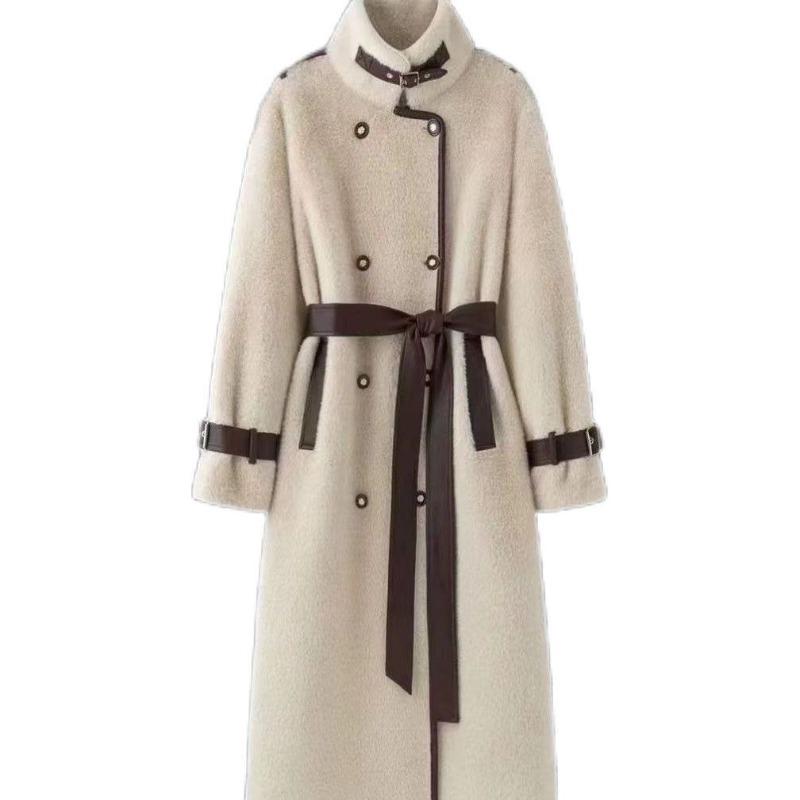 

Winter Long Fur New Coat Loose and Thickened Temperament Warm Coat Fur Integrated Coat Women L-120-67.5 kg