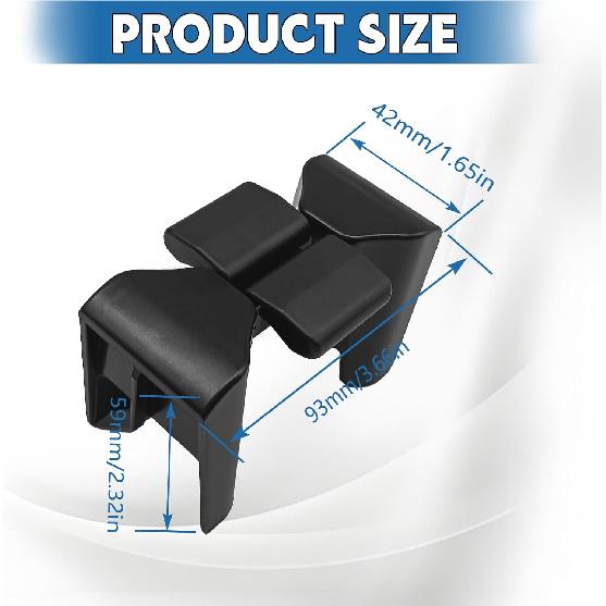

Cup Holder Insert Divider Fits Highlander, Compatible with Toy0ta Highlander 2002-2007 Center Console Divider Drink Holder, Replace 55604-48020 Black
