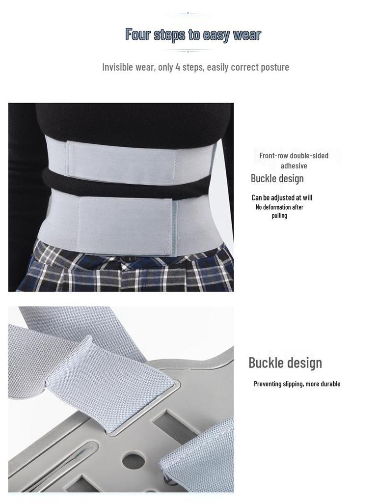 Adjustable Posture Corrector Belt for Adults & Children - Invisible Back and Shoulder Support