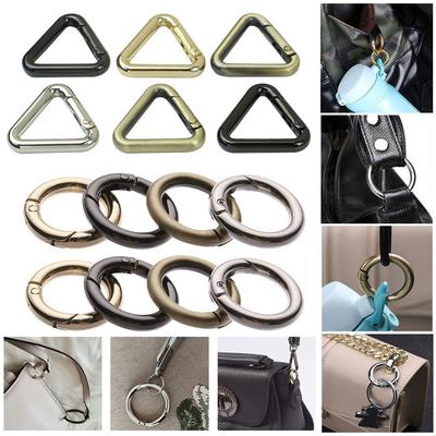 Camping Carabiner Snap Clasp Clip Bag Belt Buckle Carabiner Purses Handbags Spring O-Ring Buckles