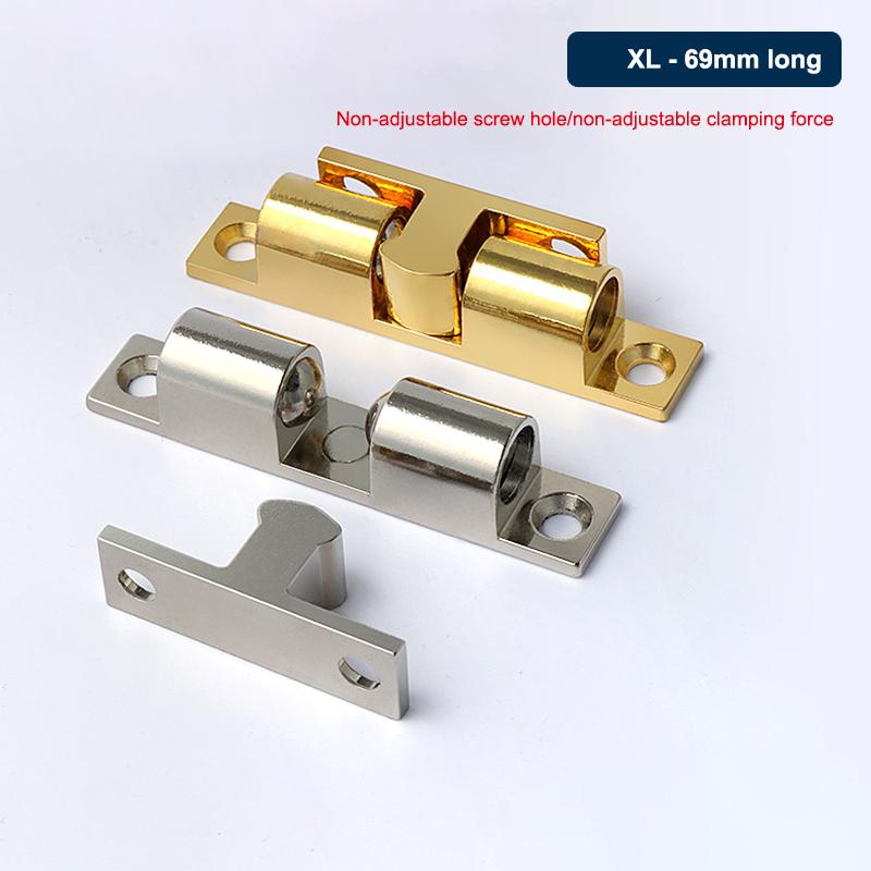 1 Set Door Lock Door Touch Latch Cabinets Interlock Switch Chassis Cabinet Spring Ball Locker Adjustable Brass Door Buckle
