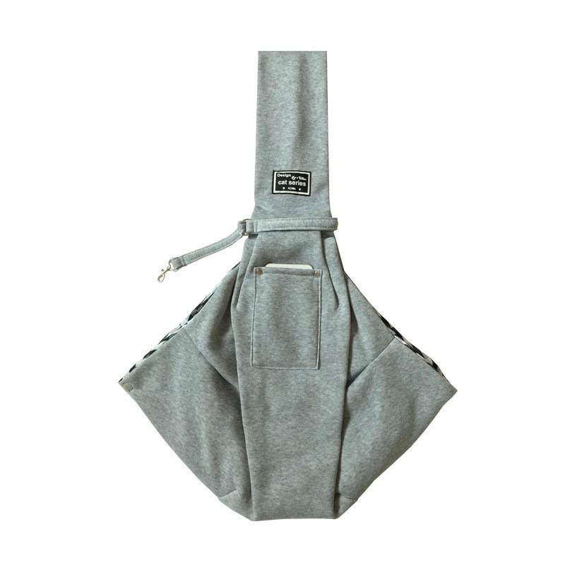 High-Capacity Dog Cat Backpack Breathable Polyester Outdoors Single Carrier Solid Shoulder Bag for Dogs Cats
