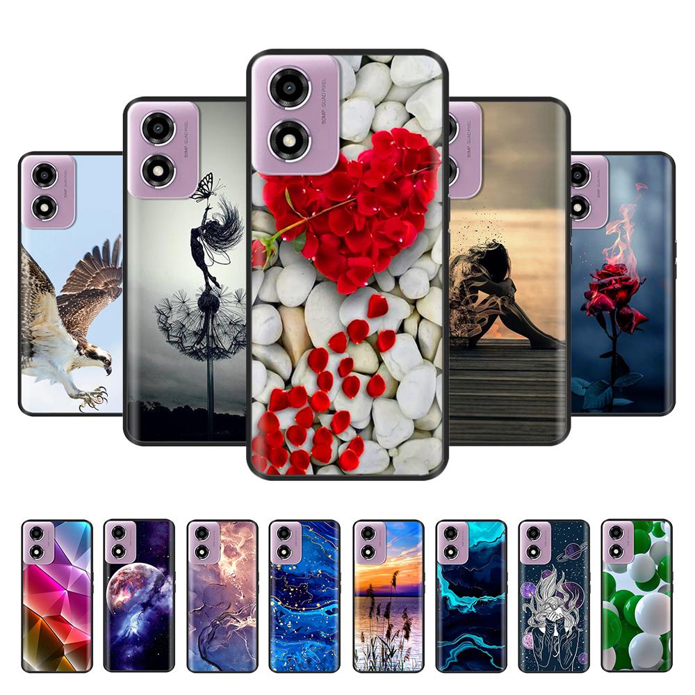 Für Motorola Moto E14 Hülle Luxus TPU Weiches Silikon Handyhüllen Abdeckung Für Moto E13 E MotoE14 E 14 Stoßfest Süßes Bumper Hülle