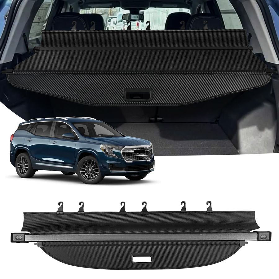 Cargo Cover for 20182023 2024 Chevy Chevrolet Equinox GMC Terrain Accessories Retractable Trunk Cover All Weather Shielding Shad