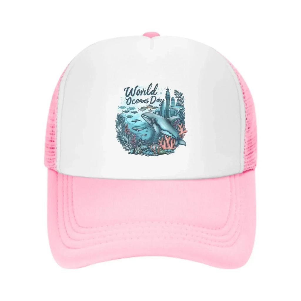 Ocean World Baseball Caps Fashion Trucker Hat Unisex Mesh Caps for Women Unisex Outdoor Leisure Travel Neutral Sunshade