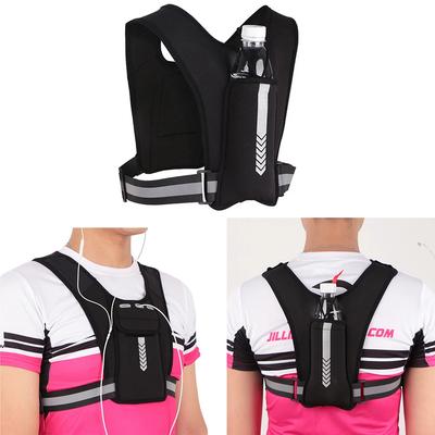 Running Backpack Reflective Vest Package Multifunctional Sports Phone Holder Water Bottle Bag Chest Pack For Outdoor Sports
