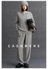 Women's Thick Wool Cashmere Knit Hoodie, Autumn/Winter Loose Sweater Coat.
