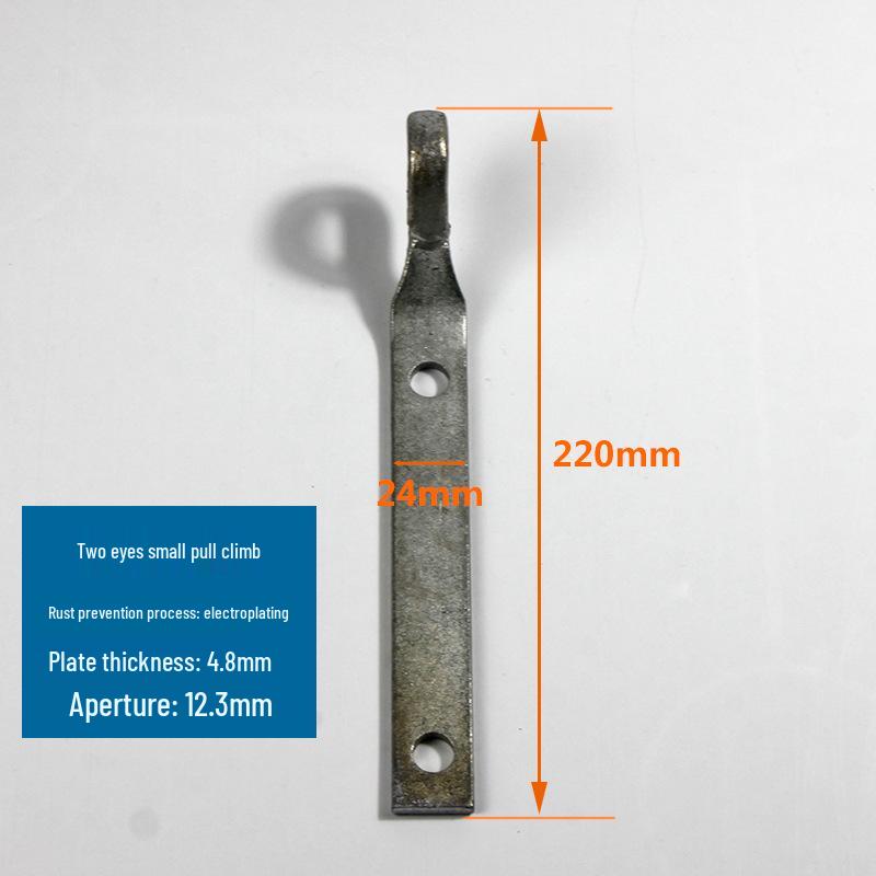 Galvanized Photovoltaic Wall-Mount Bracket with Flexible Guy Wire Terminal