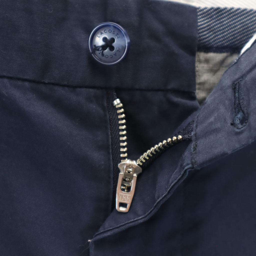 Lacoste SLIM FIT Stretch Cotton Pants 42 Navy Men's Used
