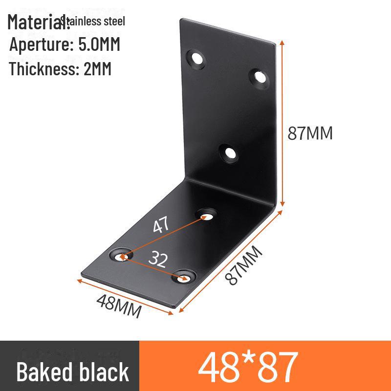 L-förmiger Regalträger aus Edelstahl, 90-Grad-Rechtwinkelverbinder